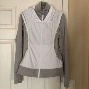 Lululemon Grey/White Polar fleece Jacket